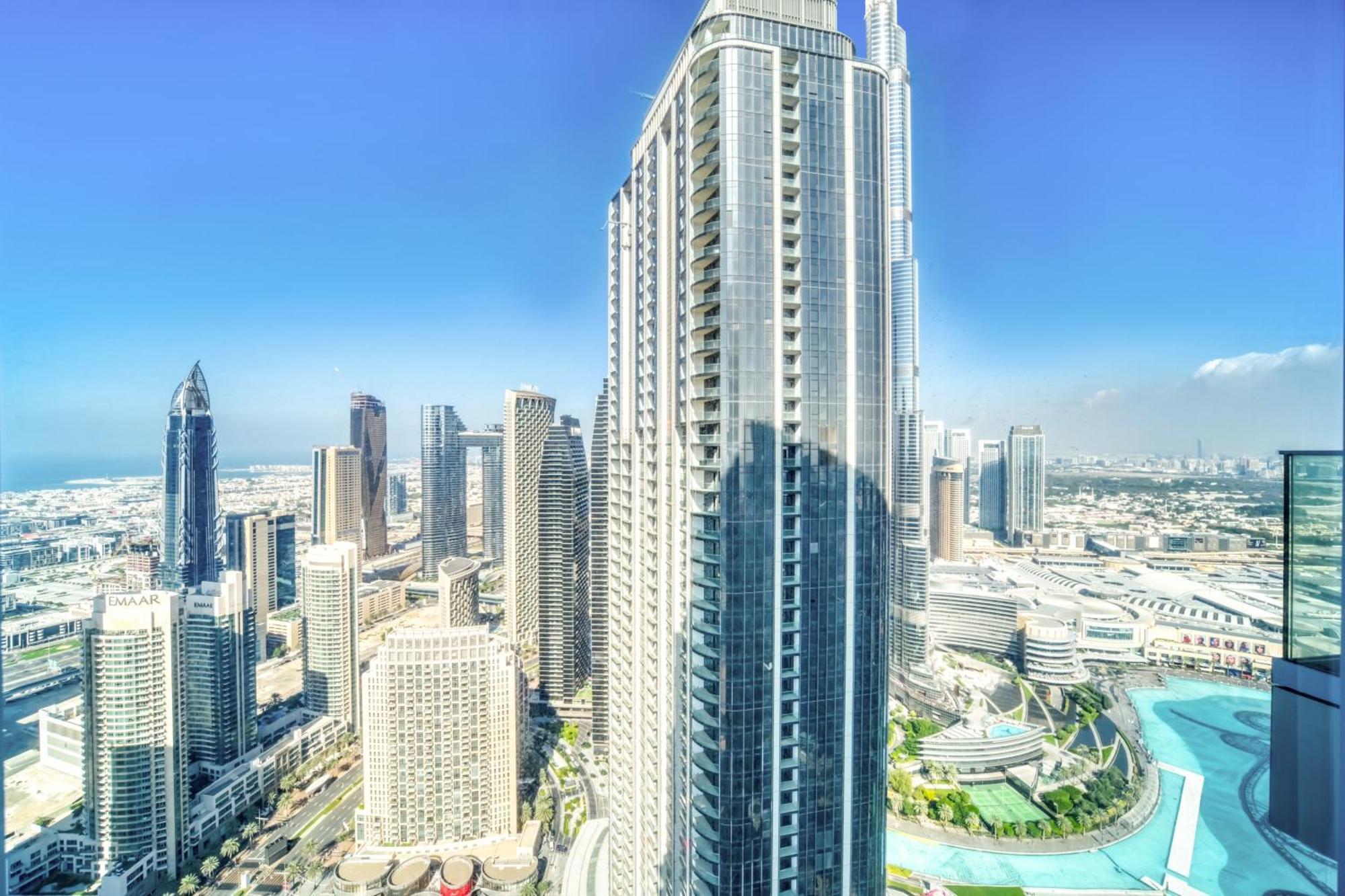 Downtown Luxury - Stunning Burj Khalifa & Sea View - 5 Minutes Walk To Dubai Mall Exteriör bild