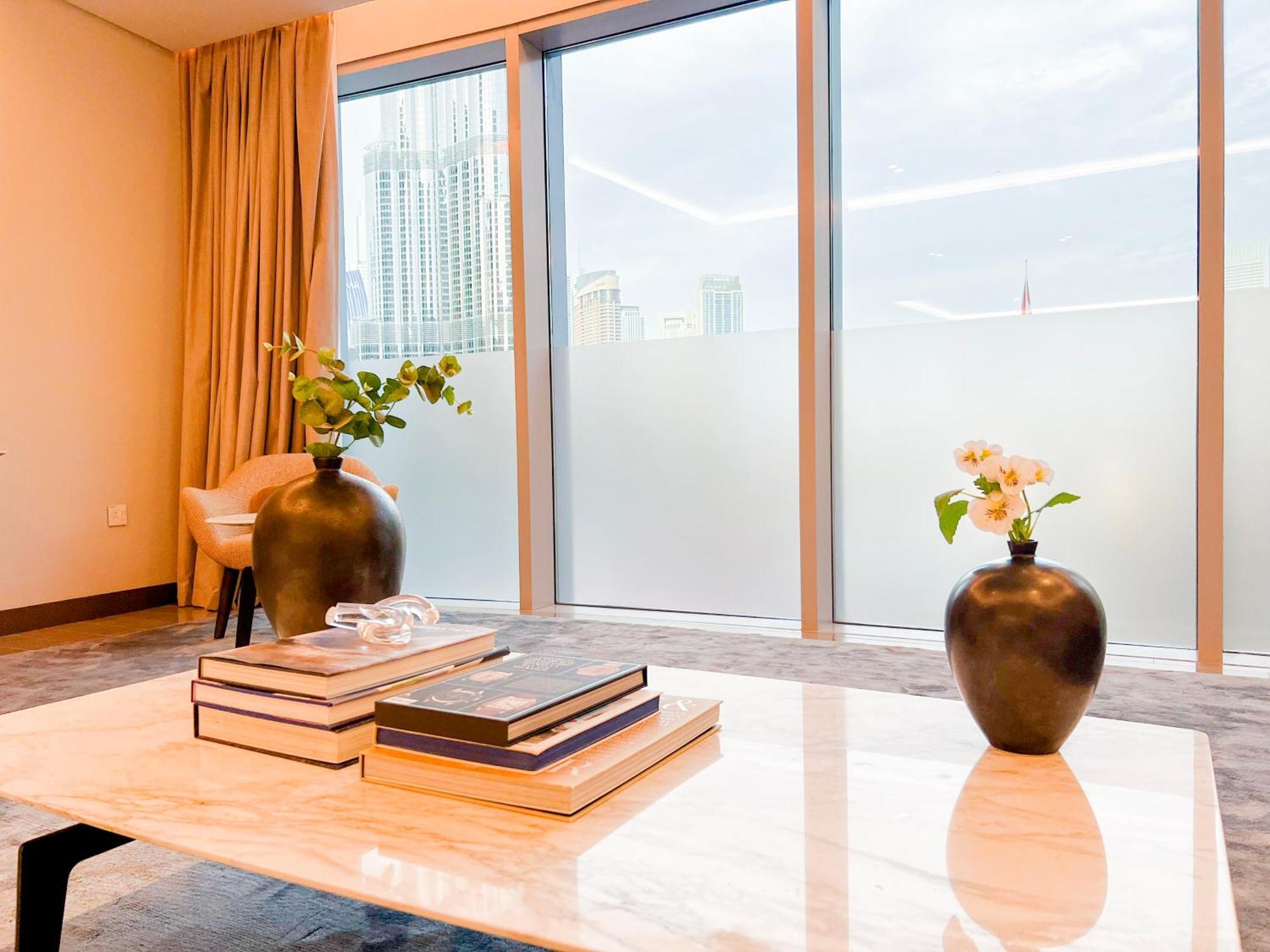 Downtown Luxury - Stunning Burj Khalifa & Sea View - 5 Minutes Walk To Dubai Mall Exteriör bild